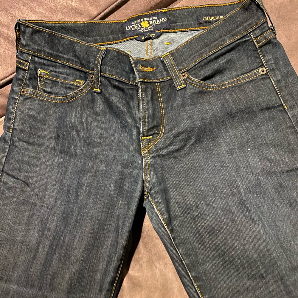 Lucky Brand Charlie Flare Jeans. Size 4/27. Like new.
